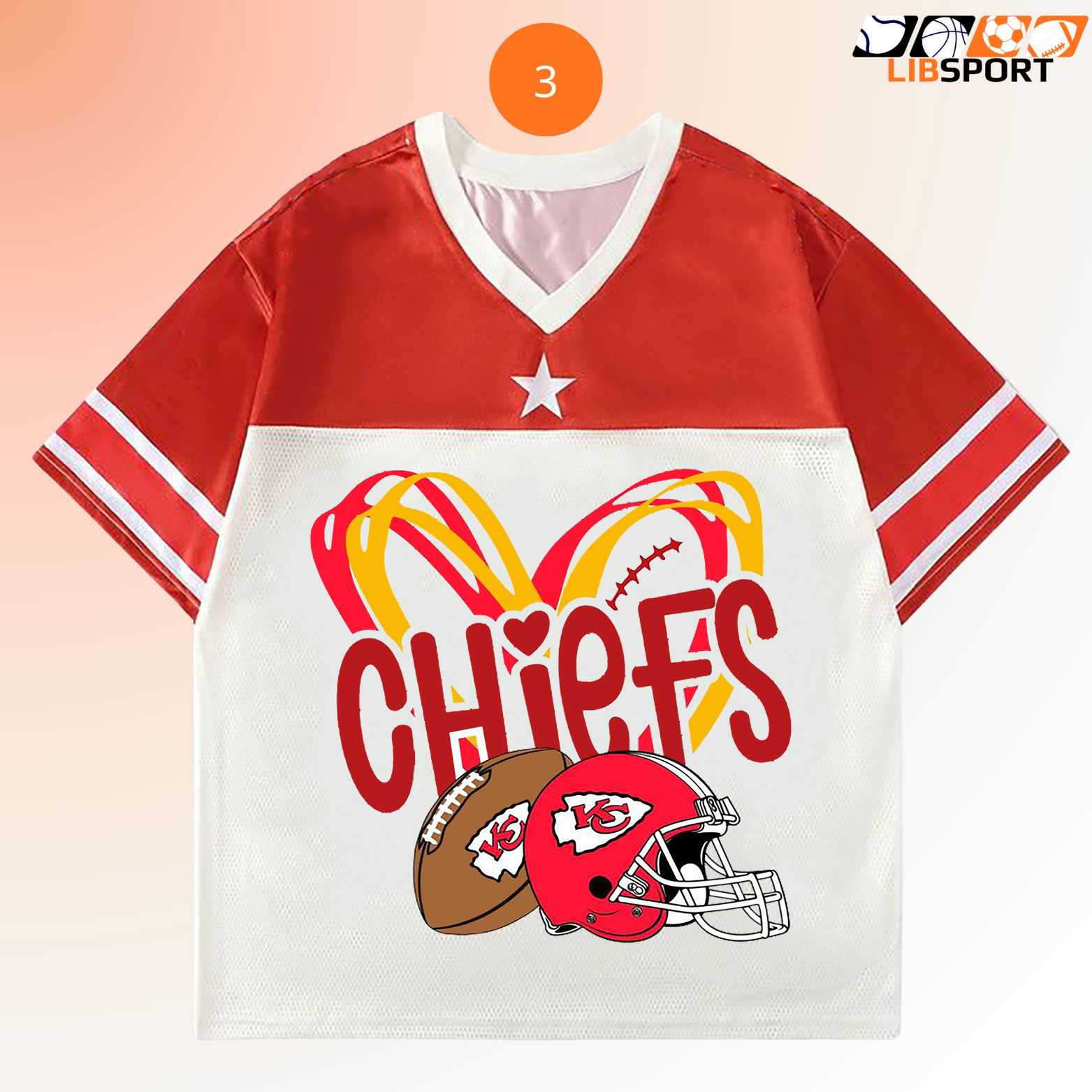 Kansas City Chiefs Jersey, Unisex Nfl Fan Tee Kansas City Chiefs Jersey, Unisex Nfl Fan Tee