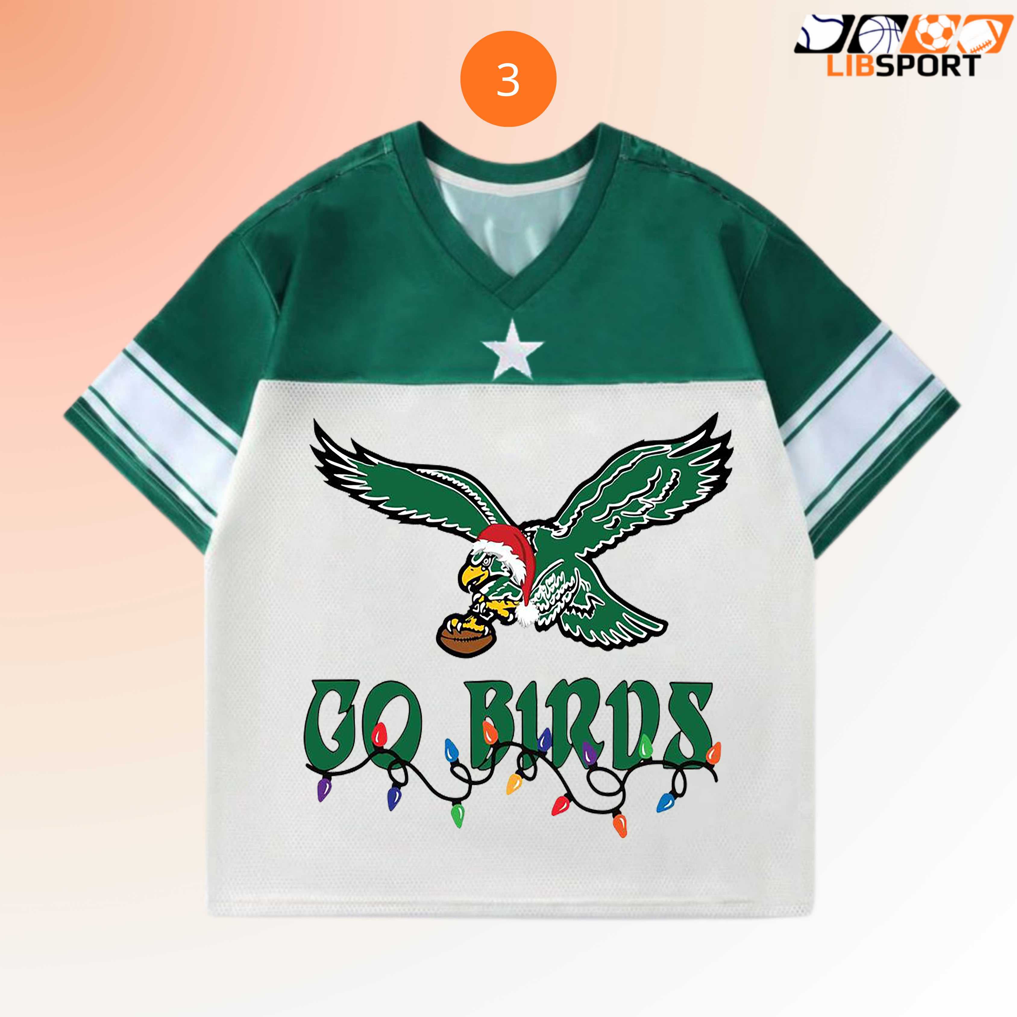 Go Birds Christmas Eagles Jersey, Philadelphia Football Holiday Gift, Unisex Fan Merch Go Birds Christmas Eagles Jersey, Philadelphia Football Holiday Gift, Unisex Fan Merch