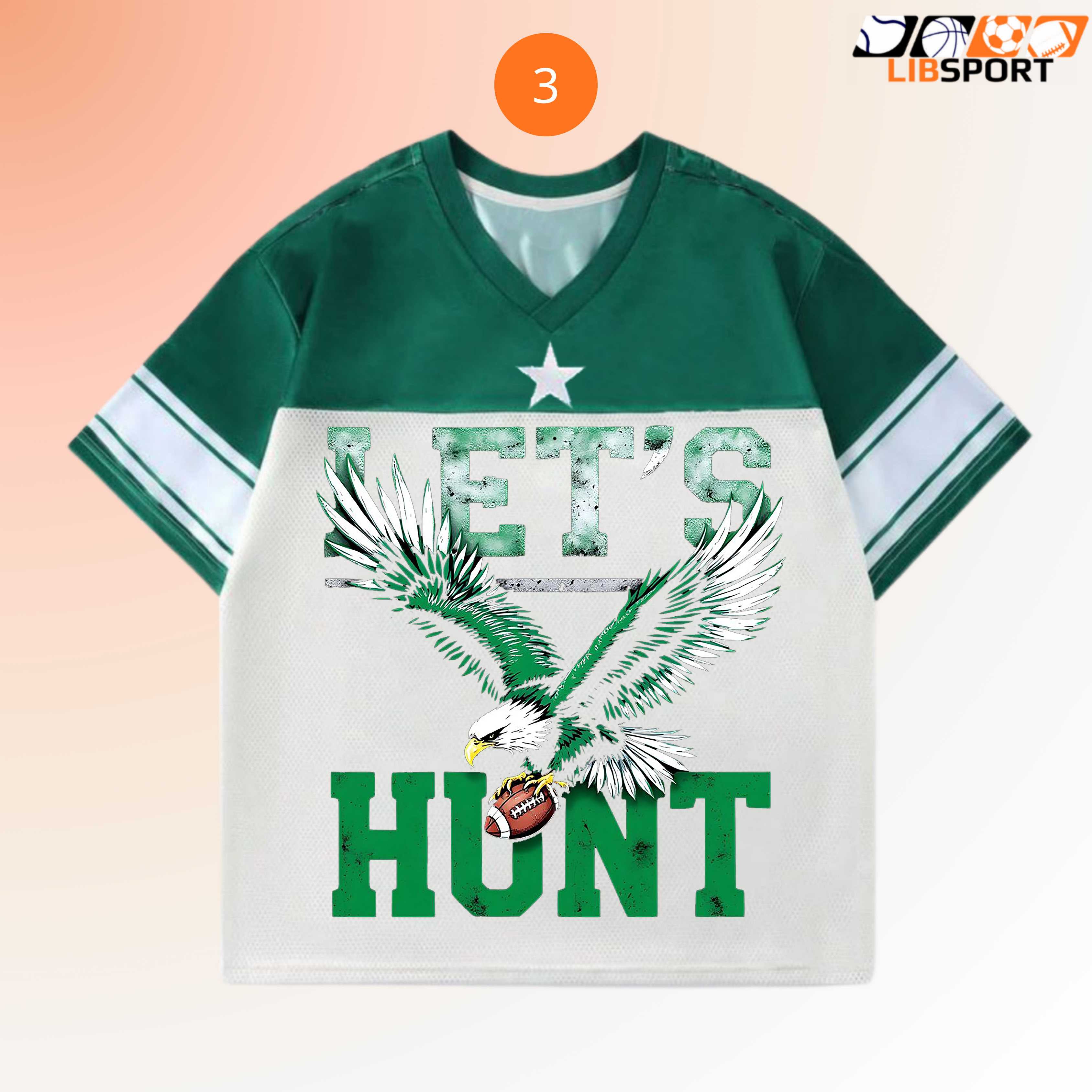 Philadelphia Eagles Let Hunt Jersey, Football Fan Game Day, Unisex Fan Merch Gift Philadelphia Eagles Let Hunt Jersey, Football Fan Game Day, Unisex Fan Merch Gift