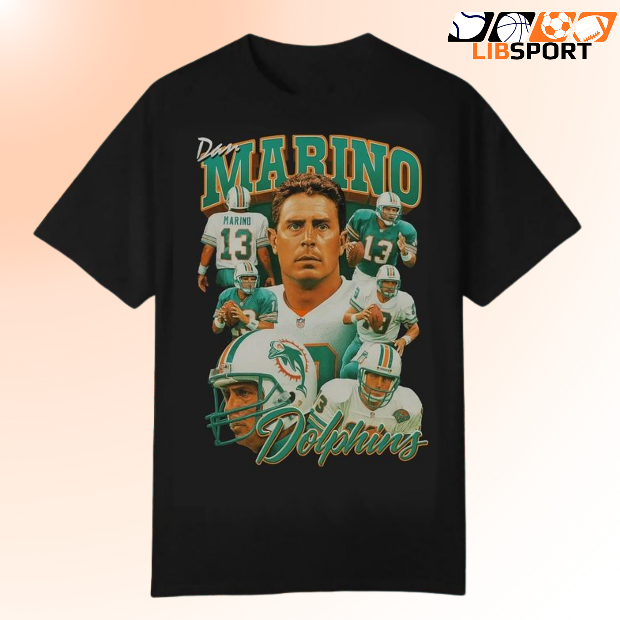 Dan Marino Graphic Tee, Miami Dolphins Unisex T-Shirt Dan Marino Graphic Tee, Miami Dolphins Unisex T-Shirt
